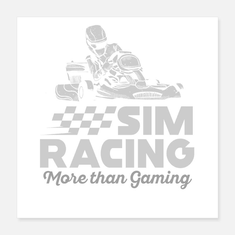 Sim Racing : plus que le jeu vidéo Poster 40 x 40 cm