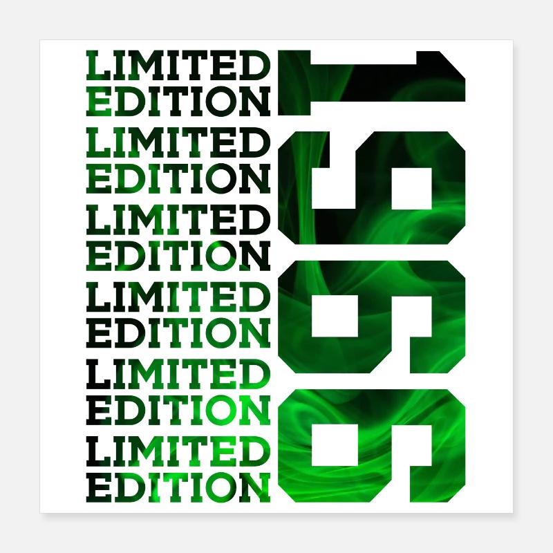 ÉDITION LIMITÉE 1966 60 ANS 60E ANNIVERSAIRE Poster 40 x 40 cm