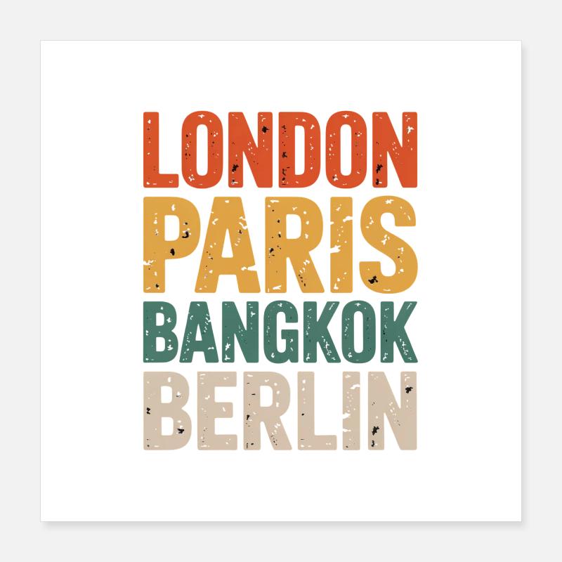 Berlin Poster 40 x 40 cm