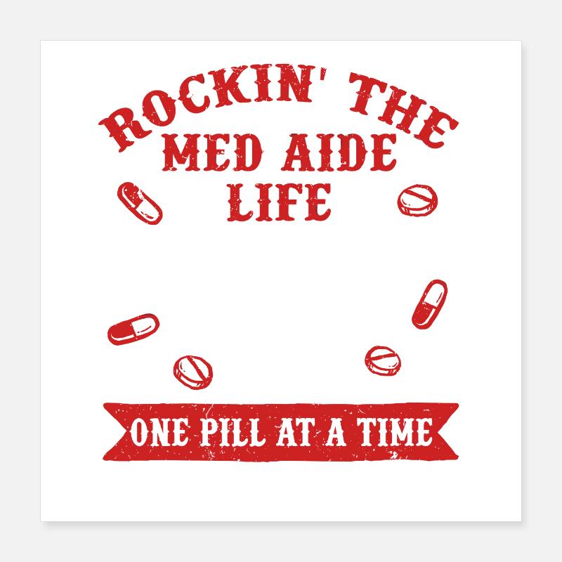 MFA d’assistant médical Poster 40 x 40 cm