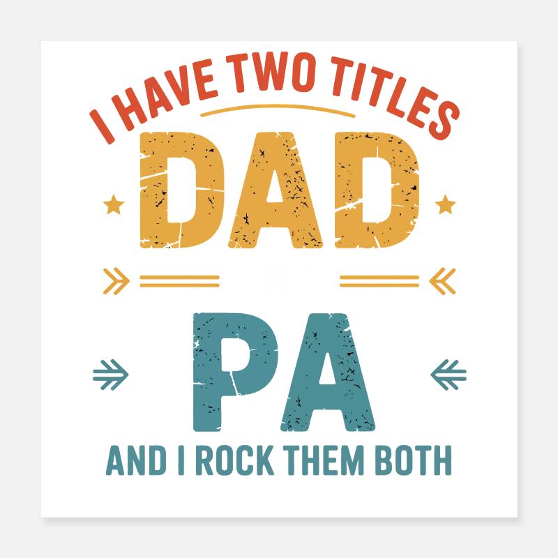 Papa et Papa Rock Ensemble Poster 40 x 40 cm