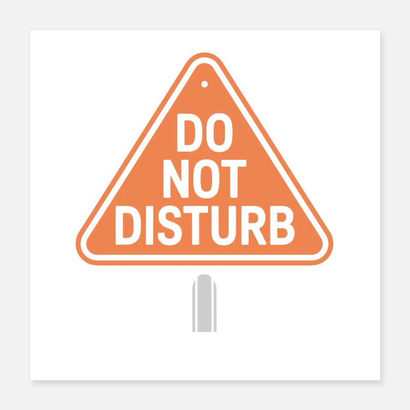 Do Not Disturb Sloth Anti Social Poster 16" x 16" (40x40 cm)