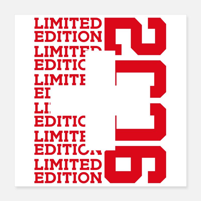 ÉDITION LIMITÉE 2006 SUISSE 20E ANNIVERSAIRE Poster 40 x 40 cm