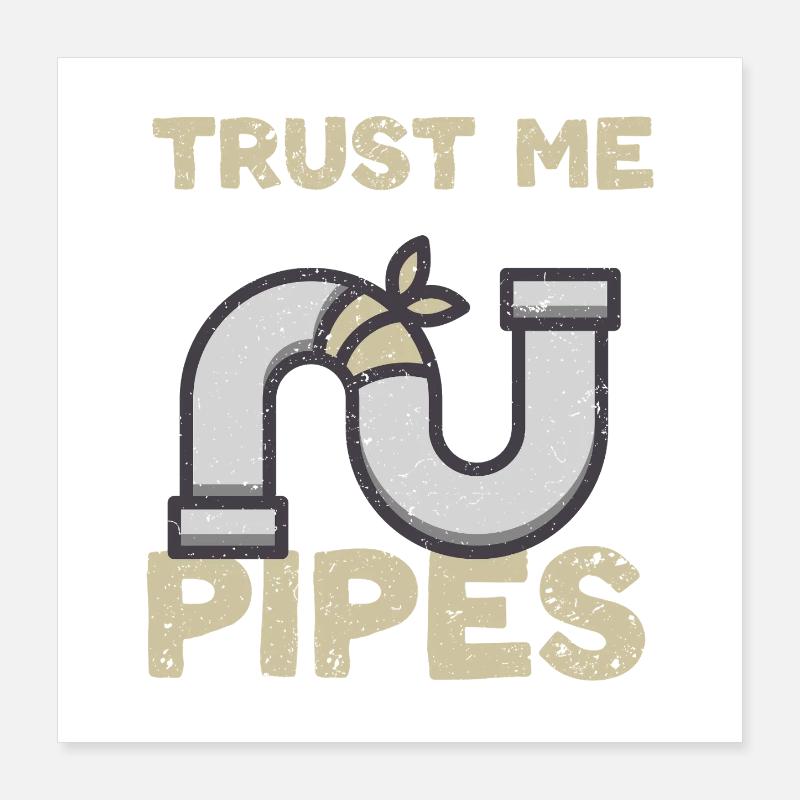 Constructeur de pipeline de couche de tuyau Poster 40 x 40 cm