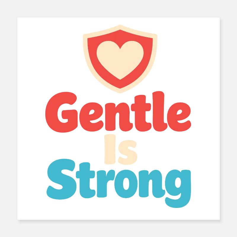 Gentle parenting identity, slow Poster 16" x 16" (40x40 cm)