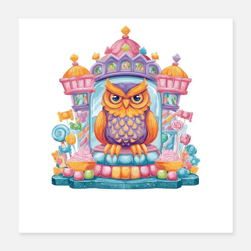 Sugar King Owl Throne Poster 16" x 16" (40x40 cm)