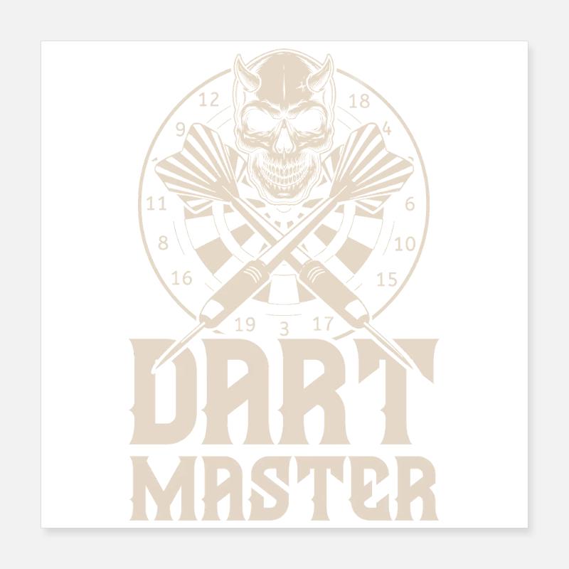 fléchettes Poster 40 x 40 cm