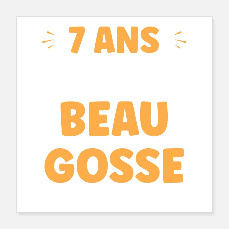 7 ans Poster 40 x 40 cm