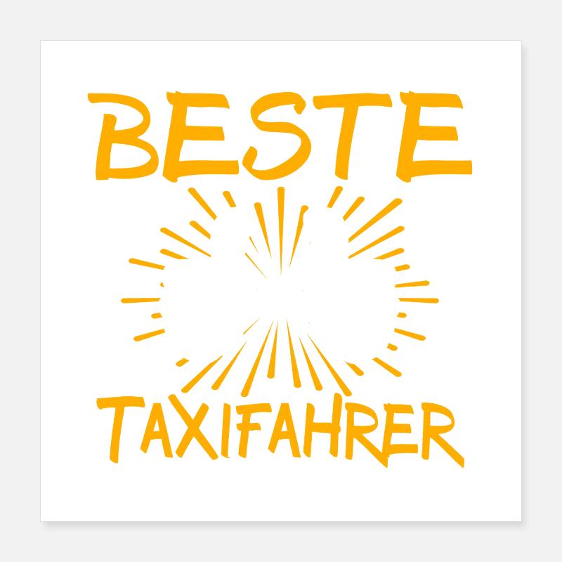 Taxi Driver Gift Idea Poster 16" x 16" (40x40 cm)