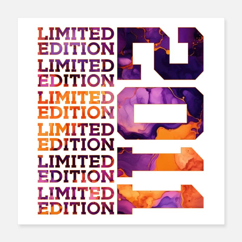 15E ANNIVERSAIRE ÉDITION LIMITÉE 2011 Poster 40 x 40 cm