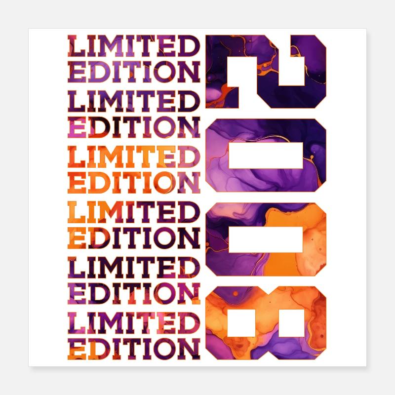 18E ANNIVERSAIRE ÉDITION LIMITÉE 2008 Poster 40 x 40 cm