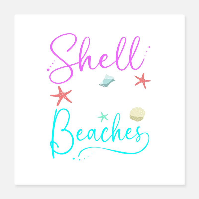 Shell collector shell Poster 16" x 16" (40x40 cm)