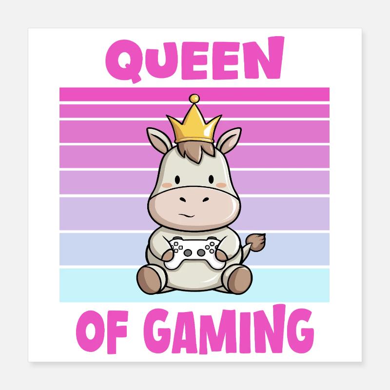 game queen controller Poster 40x40 cm