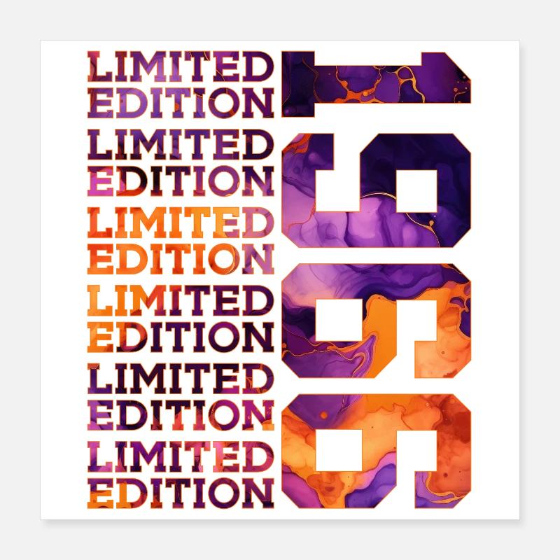 60E ANNIVERSAIRE ÉDITION LIMITÉE 1966 Poster 40 x 40 cm