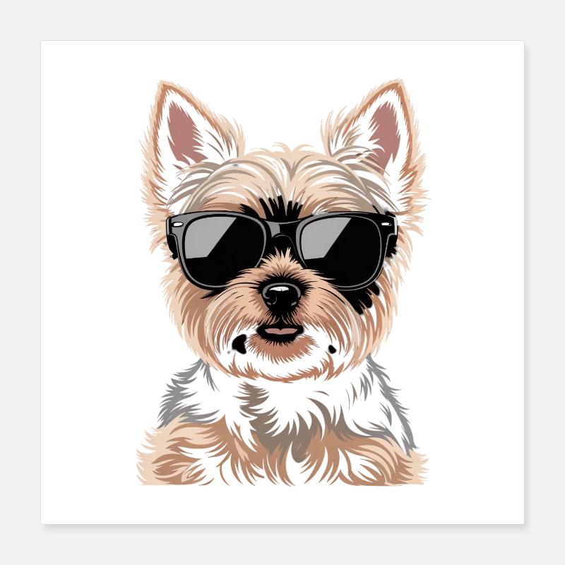 Yorkshire Terrier Poster 40x40 cm