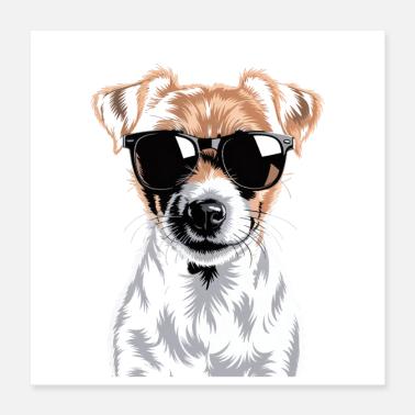 Jack Russell Terrier Poster 40x40 cm