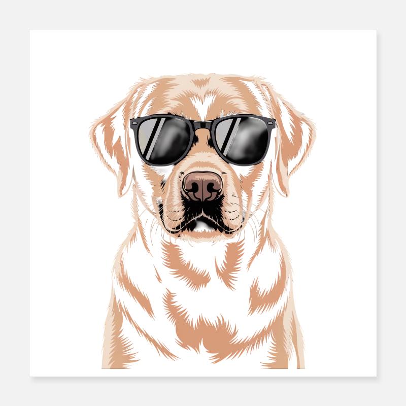 Labrador brun Poster 40 x 40 cm
