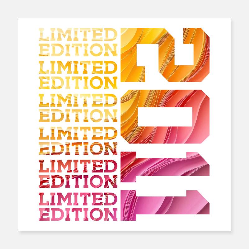 ÉDITION LIMITÉE 2011 15 ANS 15E ANNIVERSAIRE Poster 40 x 40 cm