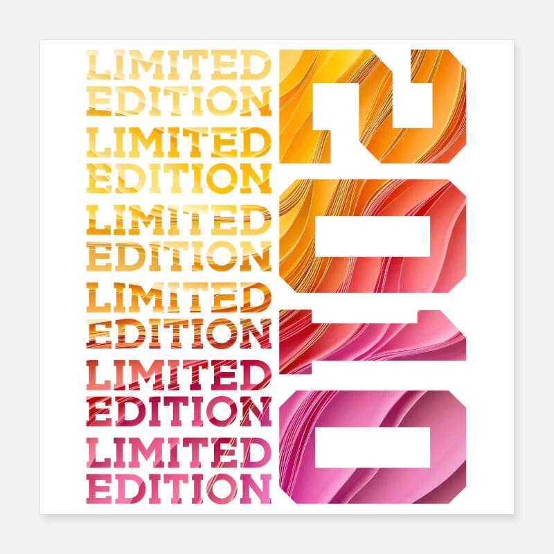 ÉDITION LIMITÉE 2010 16 ANS 16E ANNIVERSAIRE Poster 40 x 40 cm