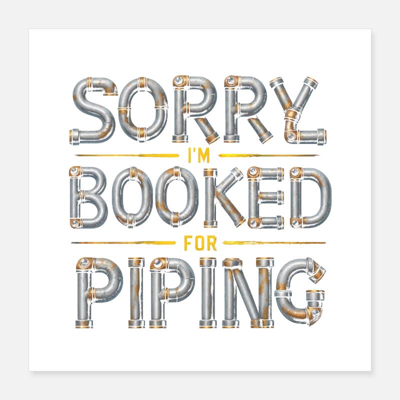 Constructeur de pipeline de couche de tuyau Poster 40 x 40 cm