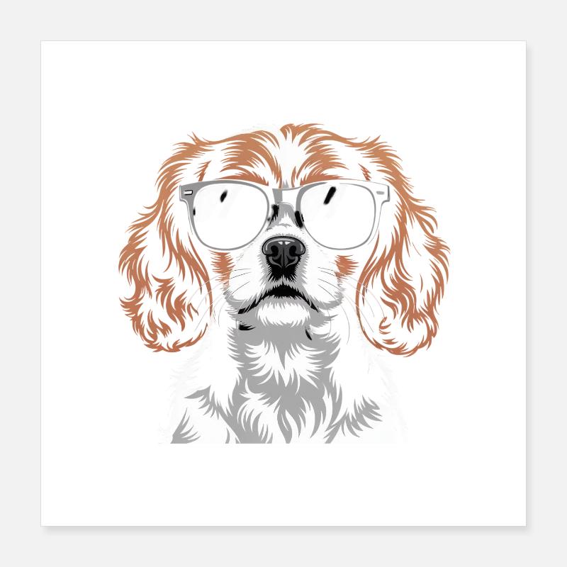 King Charles Spaniel Poster 40x40 cm