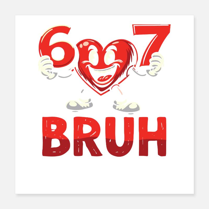 Conception du dessin animé Heart 67 Broth Poster 40 x 40 cm