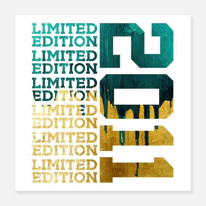 ÉDITION LIMITÉE 2011 15 ANS 15E ANNIVERSAIRE Poster 40 x 40 cm
