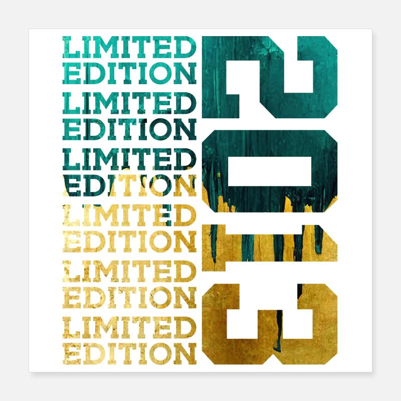 ÉDITION LIMITÉE 2013 13 ANS 13E ANNIVERSAIRE Poster 40 x 40 cm