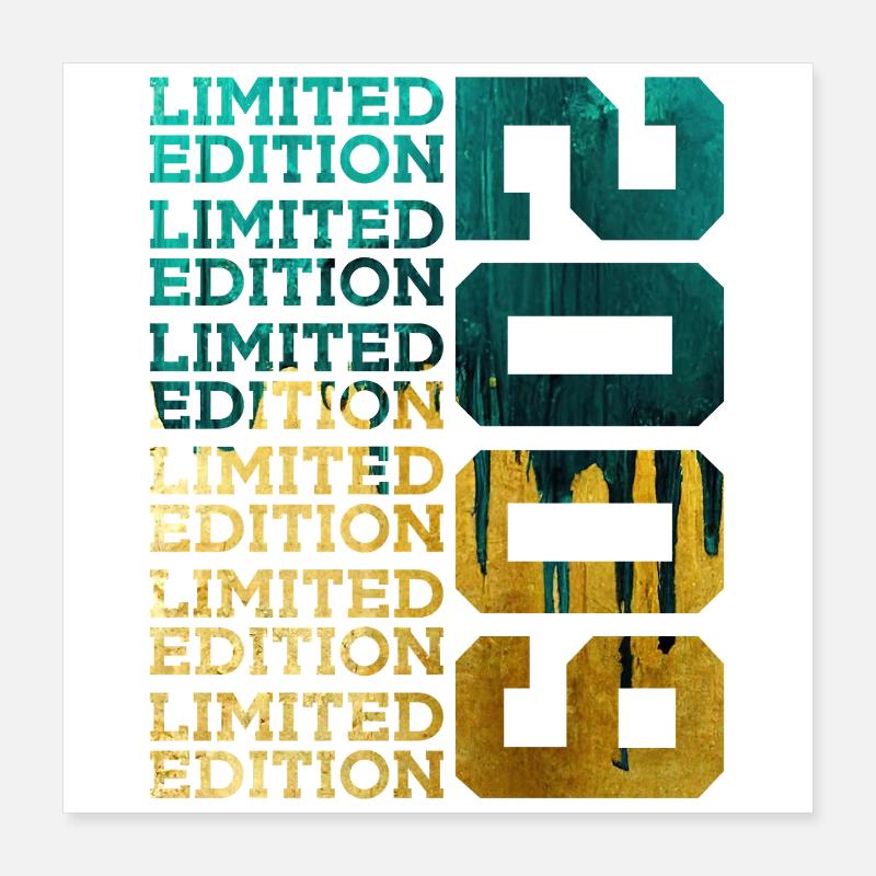 ÉDITION LIMITÉE 2009 17 ANS 17E ANNIVERSAIRE Poster 40 x 40 cm