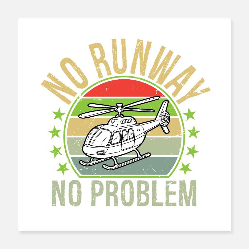 Pas de piste, pas de problème Poster 40 x 40 cm