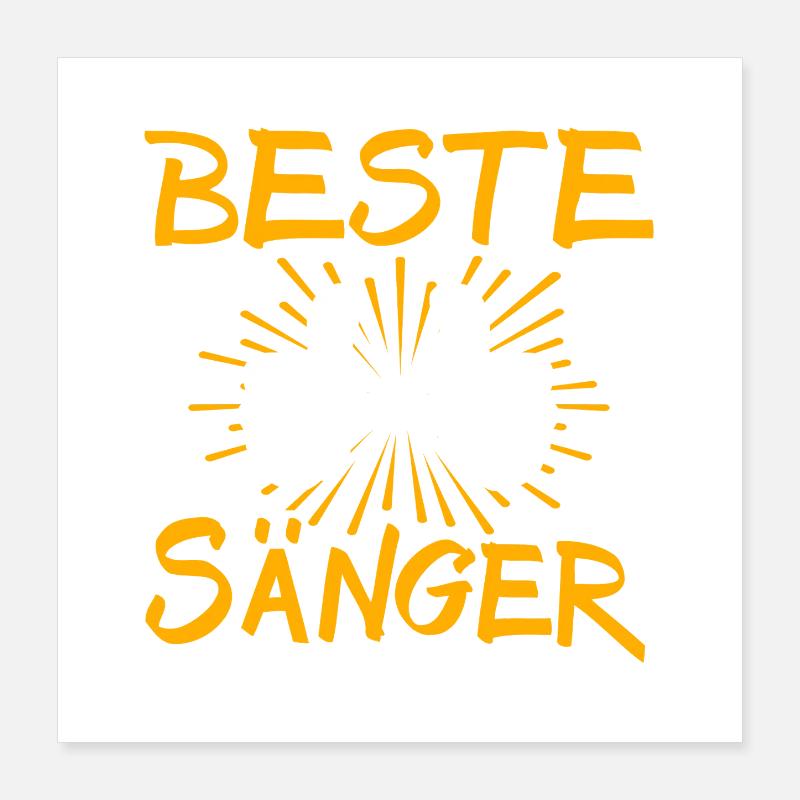 Singer Gift Idea Poster 16" x 16" (40x40 cm)