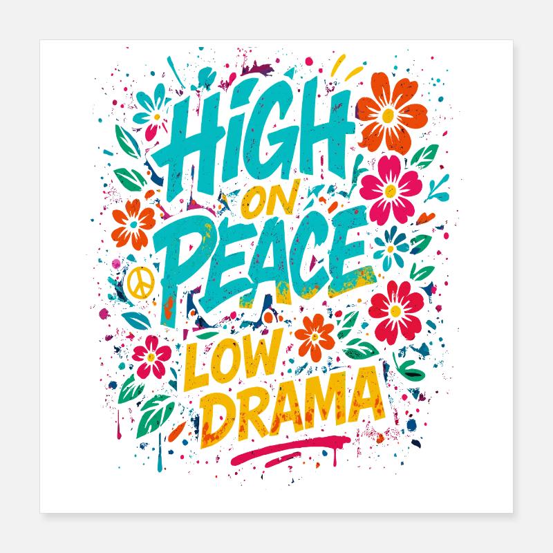 Un discours de paix, peu de drame Poster 40 x 40 cm