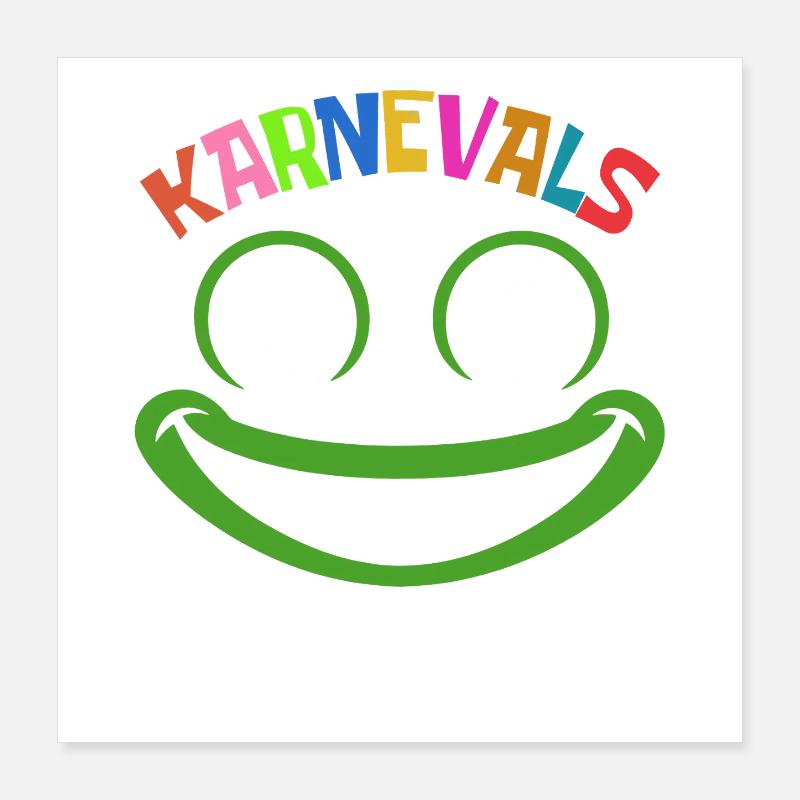 Grenouille du Carnaval | costume coloré de carnaval Poster 40 x 40 cm