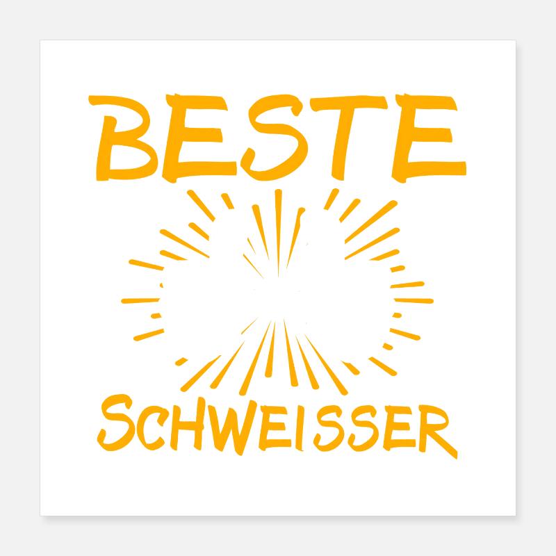 Schweisser Geschenkidee Poster 40x40 cm