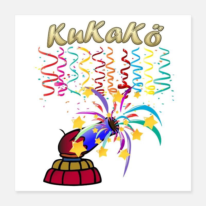 KuKaKö - Carnaval Carnaval Lundi gras Köthen Poster 40 x 40 cm