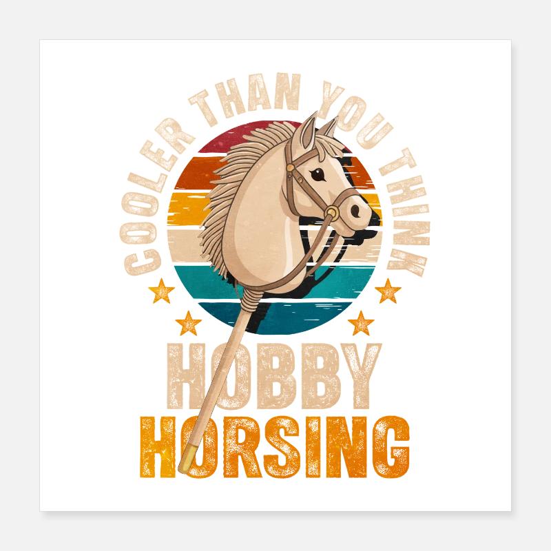 Bannière rétro Hobby Horse Poster 40 x 40 cm