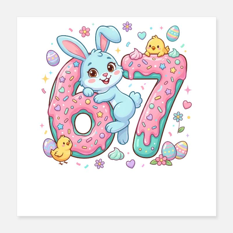 67 Ostern Poster 40x40 cm