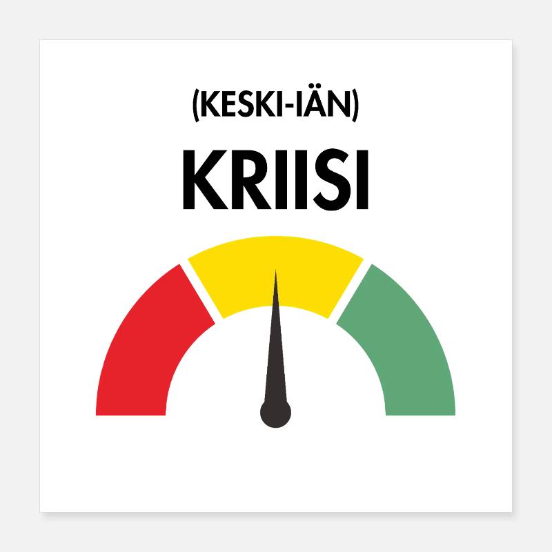 Midlife-Crisis Poster 40x40 cm
