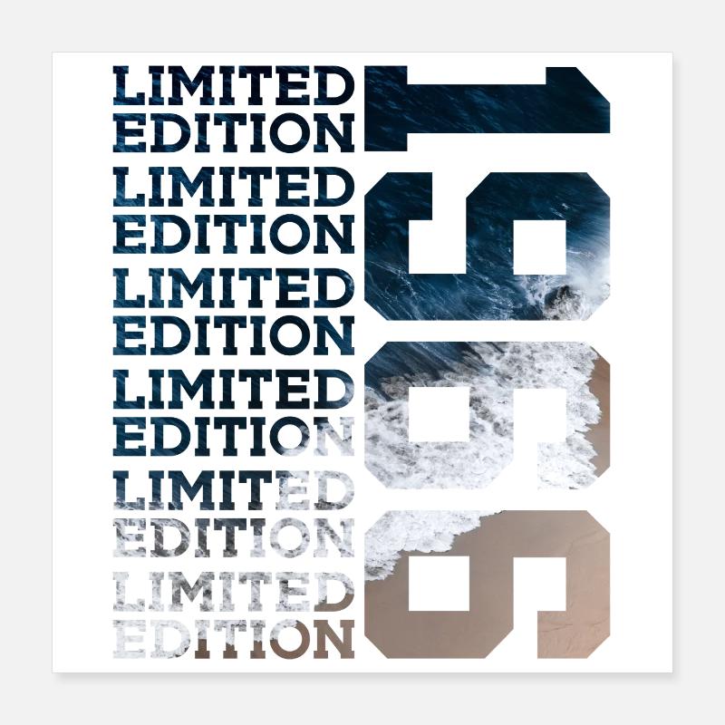ÉDITION LIMITÉE 1966 60 ANS 60E ANNIVERSAIRE Poster 40 x 40 cm