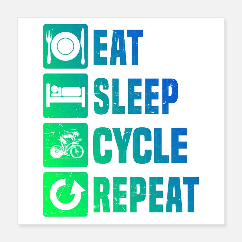 Conception de vélo de route compact pour vélo de route Poster 40 x 40 cm