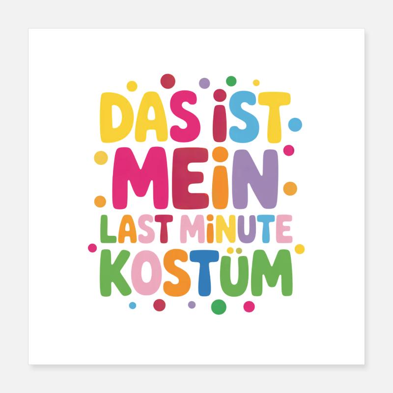 Costume de carnaval Poster 40 x 40 cm