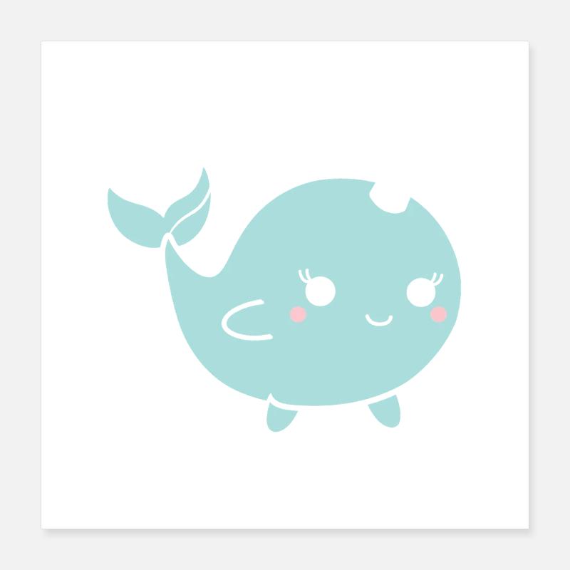 narwhal Poster 16" x 16" (40x40 cm)