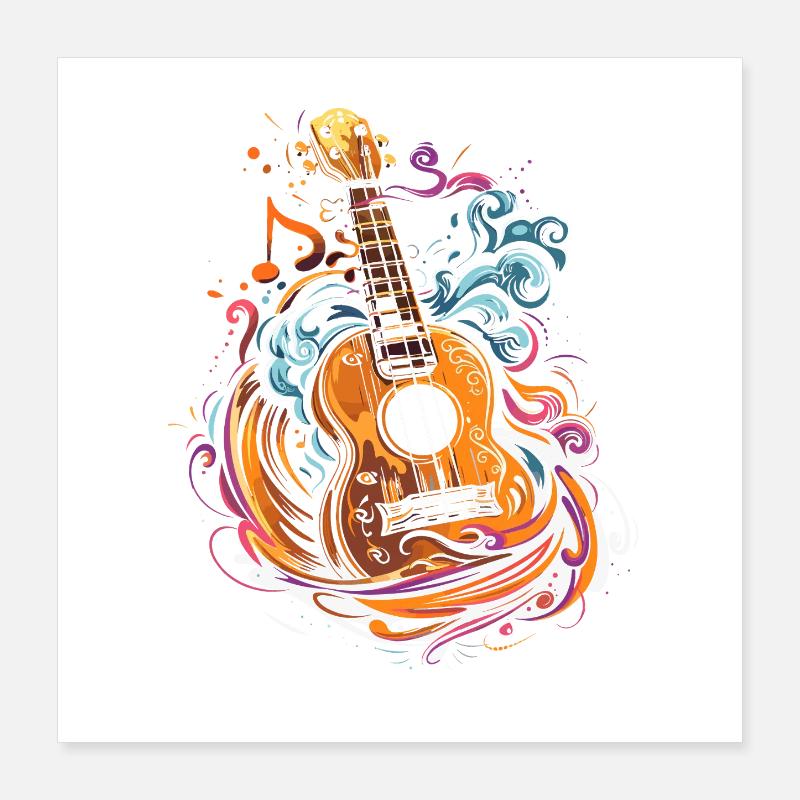 ukulele Poster 16" x 16" (40x40 cm)