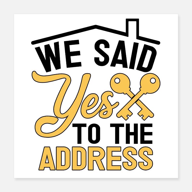 Nous avons accepté l’adresse Poster 40 x 40 cm