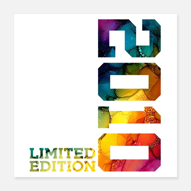 LIMITED EDITION 2010 16 YEARS 16TH BIRTHDAY Poster 16" x 16" (40x40 cm)