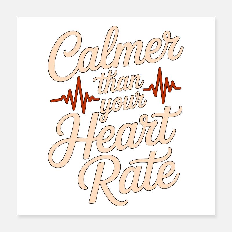 Infirmière praticienne plus calme qu’infirmière diplômée Poster 40 x 40 cm