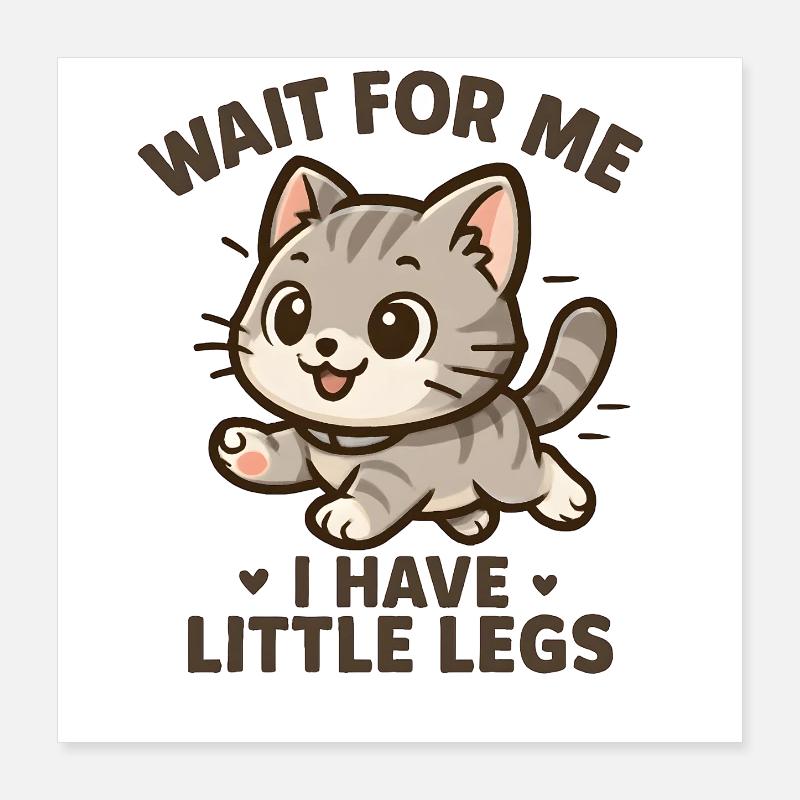 Katze Spruch Humor Meme Lustig Witzig Geschenkidee Poster 40x40 cm