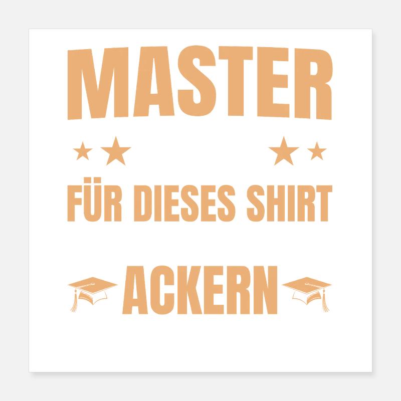 Master 2026 Lange Ackern - Master's Title Poster 16" x 16" (40x40 cm)