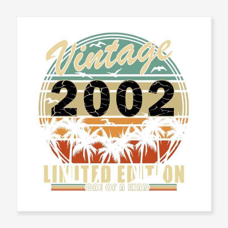 24e anniversaire 2002 Poster 40 x 40 cm