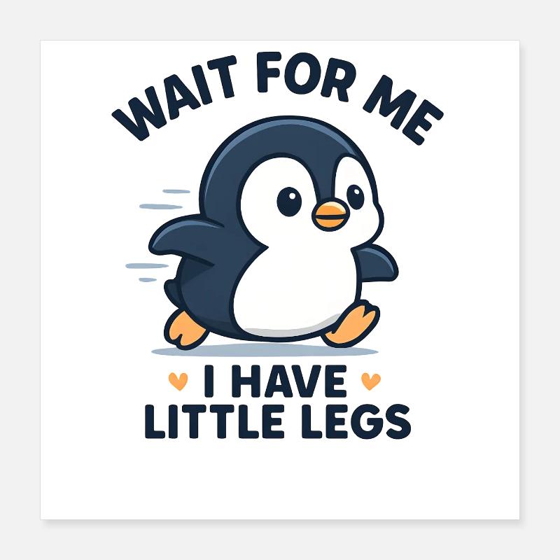 Pinguin Spruch Humor Meme Lustig Geschenkidee Poster 40x40 cm